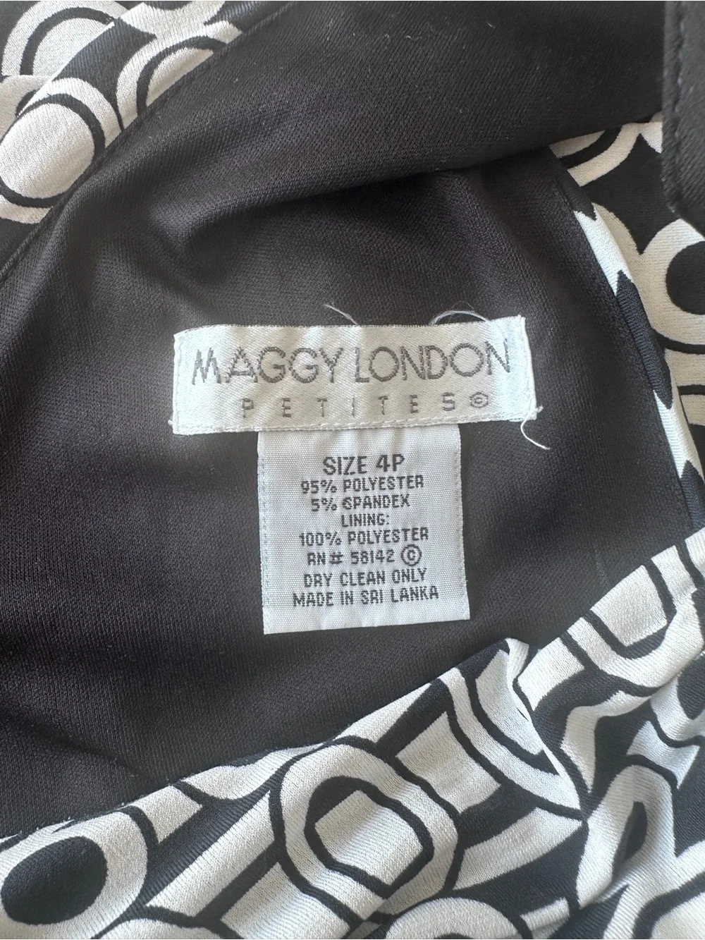 Maggy London Black and White Halter Mini Dress
